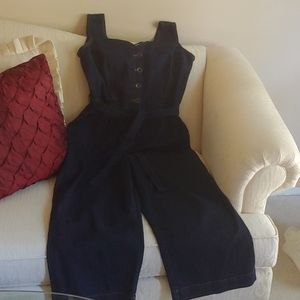 Cropped Denim Jumper